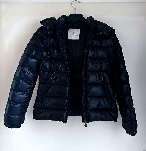 Piumino moncler nero corto - piumino,