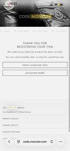 Moncler giubbotto piumino
